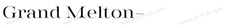 Grand Melton字体转换